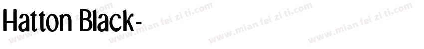 Hatton Black字体转换